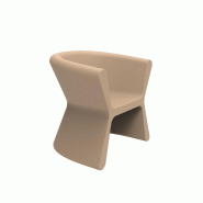 Fauteuil design in & out PAL - camel