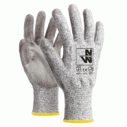 Gants de Travail Blaine - Taille 8 - Gris Chiné - Résistant et Confortable - NINE WORTHS - 3700584917158
