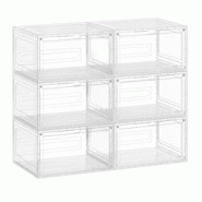 Helloshop26 - Boîtes à chaussures lot de 6 rangement pour chaussures en plastique avec porte empilable 33 x 285 x 192 cm jusqu'à la 12_0004460 - 30 Helloshop26 - Boîtes à chaussures lot de 6 rangement pour chaussures en plastique avec porte empilable 33 x 285 x 192 cm jusqu'à la 12_0004460 - 30
