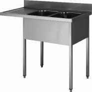ITALCONCEPT L2G Plonge Inox Soudee, Encastrement Lv Bac Droite 850mm x 1600mm x 700 mm - 3616350014184
