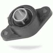 NSK - SFT20A - Paliers auto-aligneurs ovales - applique 2 trous - vis pointeau - bague courte - diamètre intérieur 20 mm_0