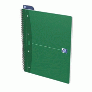 Oxford Cahier Essentials rel. Intégrale A4+ 180p./90 feuilles perforées détachables 90g/m², quadrillé 5x5 - 100104364