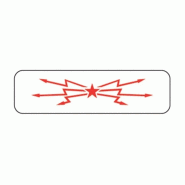 Panonceau Voie ferrée électrifiée - M9b1 (Aluminium bords rebordÃ©s, Classe 1, 200x700 mm pour â² 700 mm)