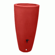 PLAST'UP ROTOMOULAGE Pot conique récupérateur d'eau de pluie aérien 200l - ROUGE - rouge 0036336945029