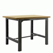 PROREGAL Établi BUFFALO WOOD | HxLxP 87x120x75cm | Capacité de charge 600kg | anthracite - gris métal PR_RS45-19 PROREGAL Établi BUFFALO WOOD | HxLxP 87x120x75cm | Capacité de charge 600kg | anthracite - gris métal PR_RS45-19