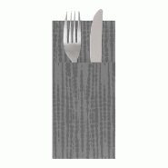Serviette Cangurito Safari  55 G/M2 33x40 cm gris Airlaid - par 700