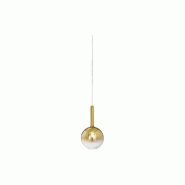 Suspension Perenz 1x40W E27 en verre borosilicate doré miroir, design moderne avec câble ajustable, idéale pour l'éclairage intérieur - doré 8556 OR Suspension Perenz 1x40W E27 en verre borosilicate doré miroir, design moderne avec câble ajustable, idéale pour l'éclairage intérieur - doré 8556 OR