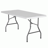 Table pliante rectangle HDPE Nimes 152x76x74 - Table pliante rectangle HDPE Nimes 152x76x74 -