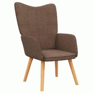 VidaXL Chaise de relaxation Marron Tissu Modèle Orion Work Pro - 327922