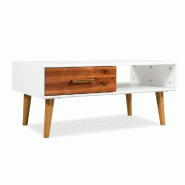 VidaXL Table basse Bois d'acacia massif 90x50x40 cm Modèle Atlas Office Pro Select - 245736XL
