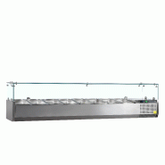 Vitrine réfrigérée GN1/4 VK33-180 Inox L1800mm 16508 TEFCOLD