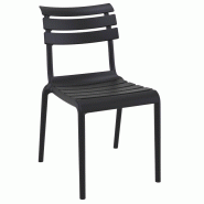 Chaise terrasse de restaurant Sorgues - NOIR Chaise terrasse de restaurant Sorgues - NOIR