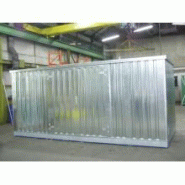 Entrepôt de stockage 5 m - avec fourreaux et rétention de 1267 litres pour produits chimiques