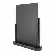 Grand chevalet de table Elegant bois laqué noir | Securit - CU902