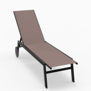 Helloshop26 - Lot de 2 chaises longues de patio 190-150,5 x 59 x 33,5-99 cm confort réglable design moderne en métal café 20_0017499 - 3000231897995