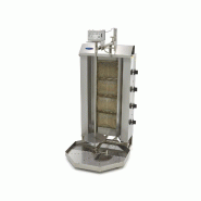 Maxima Kebab grill - 4 brûleurs - 50 kg de viande - gaz – 54.5 × 64 × 114 cm – 13280 W - AKS-09370230