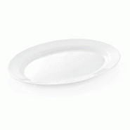 Plat oval 30,5 x 22,5 cm verre opal PURO lot de 2 - Was Germany - Verre opale 4044925166898