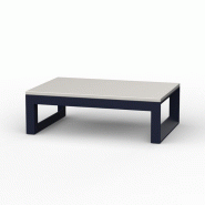 Pouf lounge ottoman FRAME - bleu