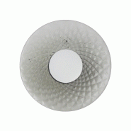 ROSSINI ILLUMINAZIONE Solaris Applique 12W 3000K Cri90 Ip20 - Structure Blanche Avec Verre Balloton Fumé, Applique Design - Groupe Rossini - gris SOL