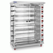 Royal Catering - Royal Catering Rôtissoire poulet - à gaz - 8 broches - avec éclairage et roues - Rôtissoire professionnelle, Tournebroche - 40628