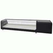 Vitrine réfrigérée pour tapas pour 6 gn 1/3 verre plat, 2 niveaux - 1455x400x300 mm - 160 W 230/1V - 13DC5144 Eurast - inox 13DC5144 Vitrine réfrigérée pour tapas pour 6 gn 1/3 verre plat, 2 niveaux - 1455x400x300 mm - 160 W 230/1V - 13DC5144 Eurast - inox 13DC5144