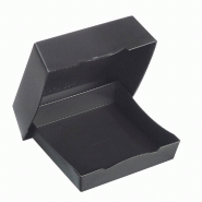 Boîte burger PP réemployable LOOP 16,9x17,1x7,6cm anthracite mat - par 60
