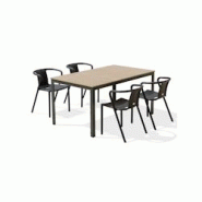 DCB GARDEN Ensemble repas de jardin 4 places en aluminium gris anthracite - BOSTON DIEGO - gris aluminium BOSTONTB150+DIEGOAX4 DCB GARDEN Ensemble repas de jardin 4 places en aluminium gris anthracite - BOSTON DIEGO - gris aluminium BOSTONTB150+DIEGOAX4