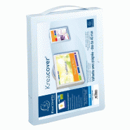 Exacompta - Réf. 5925E - 10 Valisettes à poignée amovible polypropylène opaque 8/10e Krea Cover - 24x32cm - Blanc - blanc matière synthétique 5925E_0
