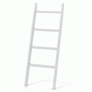 Helloshop26 - Étagère échelle porte-serviettes 51 x 8 x 137 cm capacité 80 kg design rustique en bois gris 20_0019652 - 3000233056062