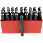 Jeu de 26 caractères à frapper à boule - 5 mm - acier extra dur 60-62 HRC - industrie nucléaire et annexe_0