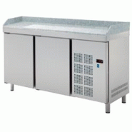 Meuble de préparation pour pizzas 2 portes gn 1/1 - 1345x700x850 mm - 190 W 230/1V - 77220609 Eurast - gris inox 77220609 Meuble de préparation pour pizzas 2 portes gn 1/1 - 1345x700x850 mm - 190 W 230/1V - 77220609 Eurast - gris inox 77220609