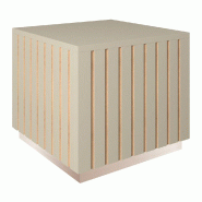 Podium bas Vertigo T03 MDF naturel et taupe 45x45x40cm