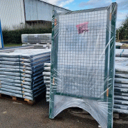 Portillon grillagé - 1m75, Gris