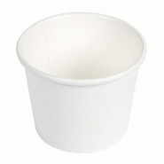 Pot en carton 80ml Ø6/4.75x4.8cm blanc- par 1000