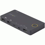 Switch KVM Hybride 2 Ports USB-A + HDMI & USB-C - àÉcran Unique HDMI 2.0 4K 60Hz - Commutateur KVM Co