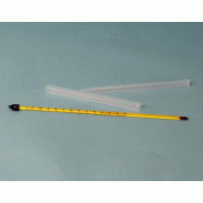 Thermomètre fond jaune à liquide rouge, -10/110 - Ref.: KJB011 Thermomètre fond jaune à liquide rouge, -10/110 - Ref.: KJB011