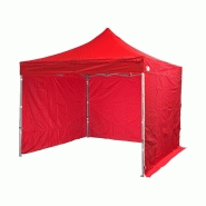 Barnum pliant semi-pro30 3x3m + 3 côtés rouge