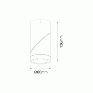 Beneito & Faure Applique LED cylindrique orientable 7Watt Plus-Tricolor Blanc - blanc 8436004398584