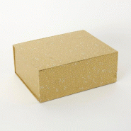 Boite cadeau Epsilon avec fermeture aimantée 27x21x10,5cm or - par 2