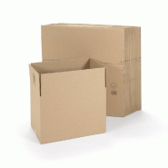 Caisse expédition simple cannelure hauteur variable 35x23x25/20/15cm - par 20