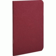 Clairefontaine Lot de 5 Carnet Age Bag 9x14, 96p./48 feuilles 90 g/m² piquées, couv. Coloris rouge, ligné - 3329687341624