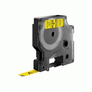 D1 - Standard àÉtiquettes - Noir sur jaune - 9mm x 7m