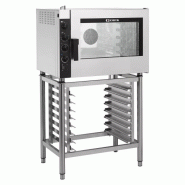 Four mixte 5 niveaux GN 1/1 et 600 x 400 mm, vapeur par injection / Humidificateur, ferrage à droite