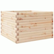 Helloshop26 - Jardinière bac lit surélevé plantes fleurs terrasse jardin 70 x 70 x 45,5 cm bois de pin massif marron 02_0037814 - 3000213968767 Helloshop26 - Jardinière bac lit surélevé plantes fleurs terrasse jardin 70 x 70 x 45,5 cm bois de pin massif marron 02_0037814 - 3000213968767