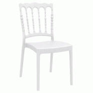 Ligne chr napoleon chaise - blanc - blanc plastique MCH-700006-BLAN Ligne chr napoleon chaise - blanc - blanc plastique MCH-700006-BLAN