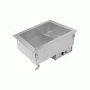 ONNERA KBS Bain Marie encastrable 790x610x304 mm Gn 2/1 prêt à brancher 230 Volt Acier inoxydable - 70510121