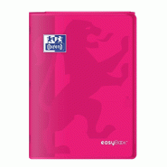 Oxford Lot de 10 Cahier EasyBook piqué A4, 96p./48 feuilles 90g/m², Séyès, coloris rose - 3020120119755