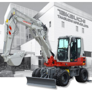 Pelles sur pneus - TB395W (2 roues ou 4 roues directionnelles)