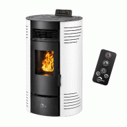Poêle à granulés étanche Azora 15,1 kW Blanc Sannover - blanc 3760401214648