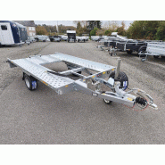 Remorque porte mini voiture Roadster Auto - PTAC 1300 kg - 1 essieu freinée basculante - Référence 39350